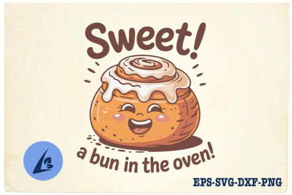 Bun in the Oven Bun Puns Funny SVG for Crafts and Graphics
