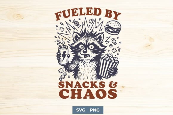 Fueled by Snacks and Chaos Graphics