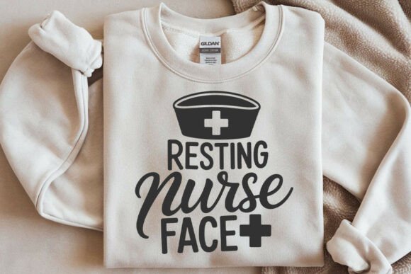 Resting Nurse Face SVG for Graphics and Crafts